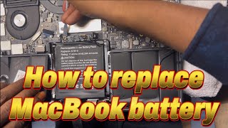 How to replace MacBook battery Full video trending viralvideo Maxmaniitsolution [upl. by Areyk]