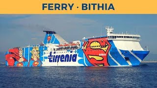 Arrival of ferry BITHIA in Cagliari Tirrenia [upl. by Nils]