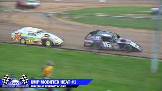 UMP Modified Heat Races  Ohio Valley Speedway 61022 [upl. by Lareena]