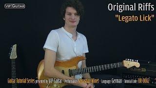 Original Riffs quotLegato Laufquot Legato Training im Stile von Joe Satriani [upl. by Andrej]