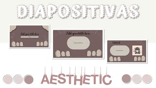 DIAPOSITIVAS AESTHETIC EN POWERPOINT  PPT ESTETICA [upl. by Waligore]