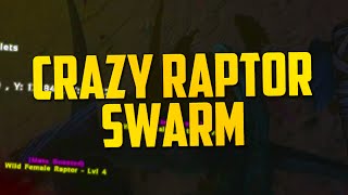 CRAZY RAPTOR SWARM ARK Survival Evolved [upl. by Rollie]