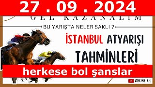 27 eylül 2024 cuma İstanbul At Yarışı Tahminleri At Yarışı Yorumlaryoutubetjkcanlı bahiscanlıTV [upl. by Delila701]