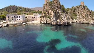 Eyefly Goliath quadcopter at Tonnara di Scopello Sicily [upl. by Jobe]