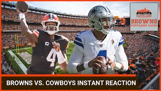 CLEVELAND BROWNS VS DALLAS COWBOYS INSTANT REACTION Deshaun Watson struggles in blowout loss [upl. by Palla]