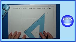 COSTRUZIONE DI UN QUADRATO A PARTIRE DALLA DIAGONALE 266 [upl. by Amal]