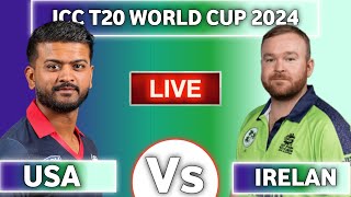 United states vs Ireland live match today  T20 WORLD CUP [upl. by Arabel]