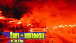 Zenit saint petersburg 31 fenerbache  best zenit fans pyro show amp Coreography before match [upl. by Beverlee]