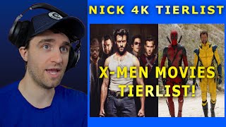 The Final XMen Movies Ranking  NICK 4K TIER LISTS [upl. by Eraste189]