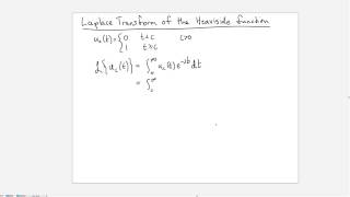 Laplace transform of the Heaviside function [upl. by Sellers]