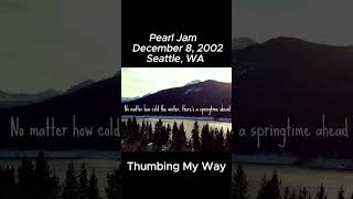 Pearl Jam Thumbing My Way 12802 Seattle WA music pearljam rock concert alternative pj 1k [upl. by Huebner901]