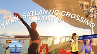 TRANSATLANTIC CROSSING PART II last europe port show days cast dinner ballroom dance class [upl. by Anailli421]