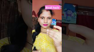 Navratri bindi hack ❤️with using hair pin youtubeshorts bindihacks amazinghacks navratrispecial [upl. by Zeeba908]