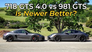 2022 Porsche 718 Cayman GTS 40 vs 2016 Porsche Cayman GTS  Head to Head Review [upl. by Illil]