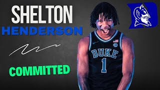 COMMIT 5Star Shelton Henderson Commits To Duke [upl. by Stephan193]