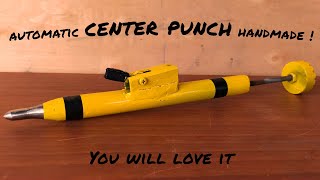 Make a professional Automatic Center punch [upl. by Eta530]