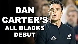 Dan Carters All Blacks Debut [upl. by Drofhsa]