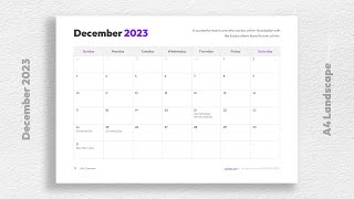 2022 Calendar Printable One Page with US Holidays [upl. by Mccullough42]