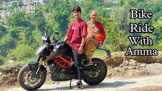 Bike ride with amma in village 😍 [upl. by Hitchcock787]