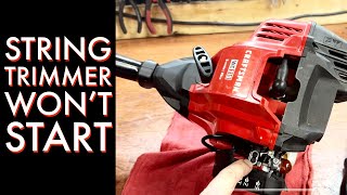 Craftsman string trimmer won’t start Easy fix [upl. by Paluas]