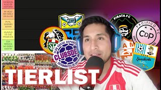 LOS CLUBES MÁS CALETAS DEL FUTBOL PERUANO 🤯 NIVEL EXPERTO  TIERLIST [upl. by Ellehsyt410]