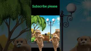 bear bear🤩 bhalu cartoon cartoondance funny comedy [upl. by Bronder682]