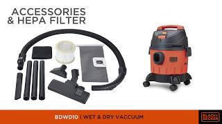 Black  Decker 1200W Wet amp Dry Vacuum Cleaner BDWD10 [upl. by Freda]