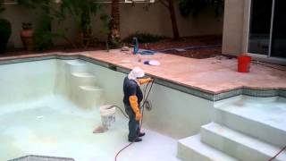 How To Sandblast A Pool With Glass Beads [upl. by Nadda]