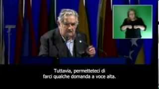 Discorso del presidente Mujica alle Nazioni Unite sullo sviluppo sostenibile  sub ITA [upl. by Abibah]