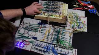 Building a transistor breadboard computer [upl. by Aivatnuhs]