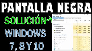 Pantalla Negra con Cursor en Windows 781011  SOLUCIÓN [upl. by Atlee]