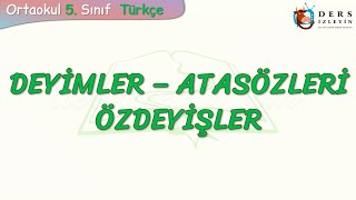 DEYİMLER ATASÖZLERİ VE ÖZDEYİŞLER [upl. by Reames]