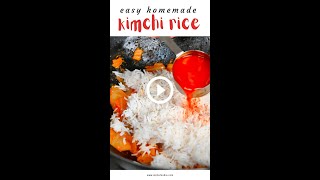 Kimchi Fried Rice 🤩 [upl. by Collimore]