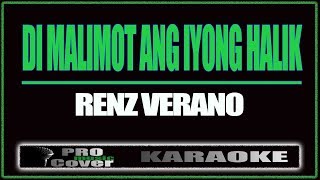 Di malimot ang iyong halik  Renz Verano KARAOKE [upl. by Vernita]