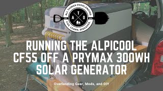 Alpicool First Impressions PLUS How Long Can it Run Off a Prymax 300WH Solar Power Generator [upl. by Okuy]