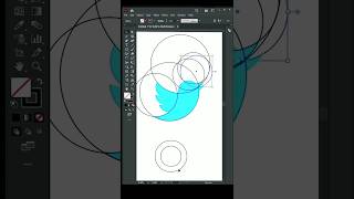 how to Twitter 😱 Logo making in Adobe illustrator illustrator twitterlogo shorts fypシ゚viral [upl. by Aromat]