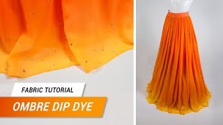 Fabric Tutorial  Ombre Dip Dye on synthetic fabrics  Jak Cosplay [upl. by Longawa22]