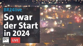 Start ins Jahr 2024  So war die Silvesternacht  BR24live [upl. by Bible]