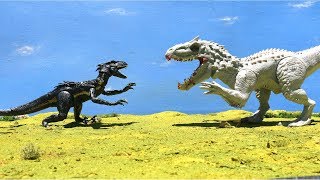 INDORAPTOR Vs INDOMINUS REX  Full Battle HD FanFilm [upl. by Gilberta]