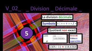 V 02 DIVISIBILITE Division décimale 2 qui ne tombe pas juste SN [upl. by Wenda]