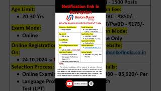 UNION BANK LBO RECRUITMENT 2024  DONT MISS THIS OPPORTUNITY  UNION BANK LBO unionbank [upl. by Ahtenek]