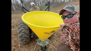 Planting A Dove Kandy Food Plot Sunflowers 522022 [upl. by Monteria]