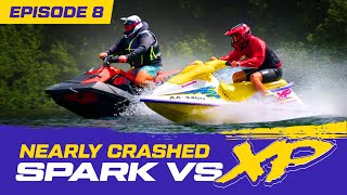 ⚠️NEARLY CRASHED⚠️ RACE 🏁Seadoo XP VS Spark TRIXX  158 Tattershall  Seadoo XP 717cc 1995  Ep8 [upl. by Nnuahs220]