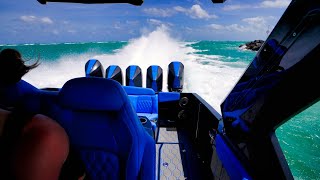 Adrenaline Reaper 47 Destroys Jupiter Inlet  Sea Trial  Big Waves [upl. by Augustin452]