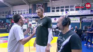 Pregame Interviews with Georges Souaidy  XXL Lebanese Basketball Championship 2022 [upl. by Sherr]