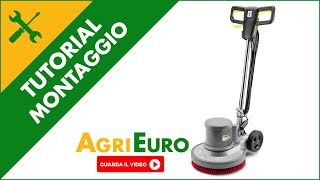 Montaggio lavapavimenti monospazzola Karcher professionale BDS 43150 C classic [upl. by Affra]