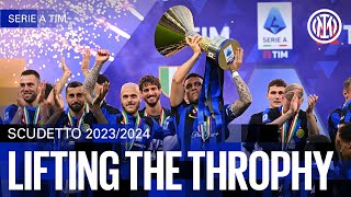 LIFTING THE TROPHY 🏆  SCUDETTO 202324 ⭐⭐ [upl. by Aikmat]