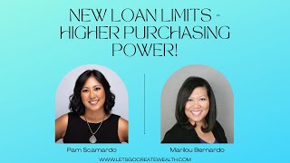 Loan Limits are Increasing  Featuring Marilou  CREATE WEALTH WEBINARS [upl. by Jasen389]