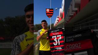 ALCARÁZ conhecendo o NINHO DO URUBU🖤❤️ flamengo mengão shorts alcaraz crf futebol fla [upl. by Aivatco]