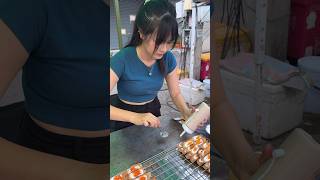 Gorgeous Lady Sells Small Crispy Pancake  Thai Street Food [upl. by Hobbs697]